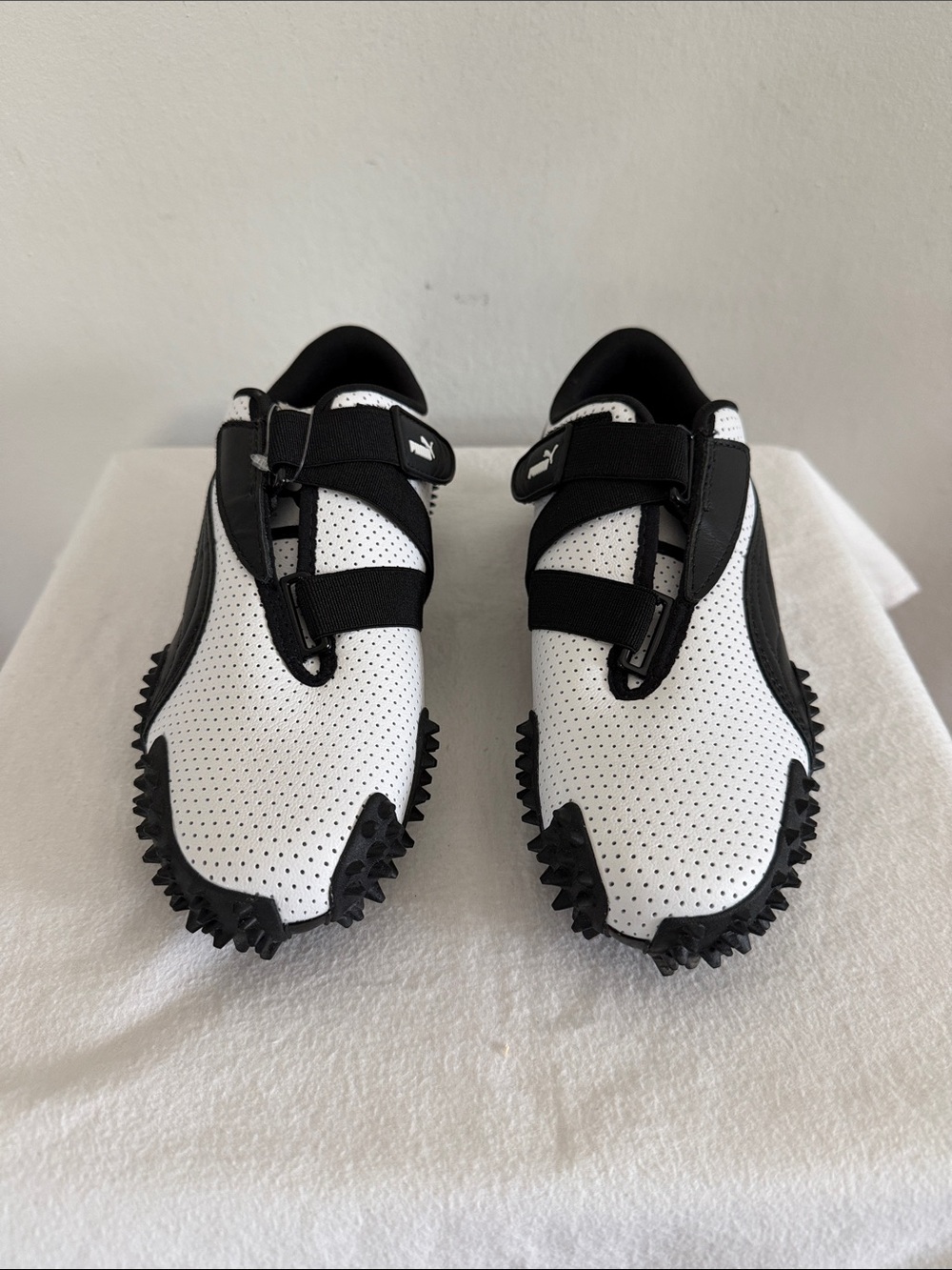 Puma Mostro Perforated Leather Pack Sneakers White Black